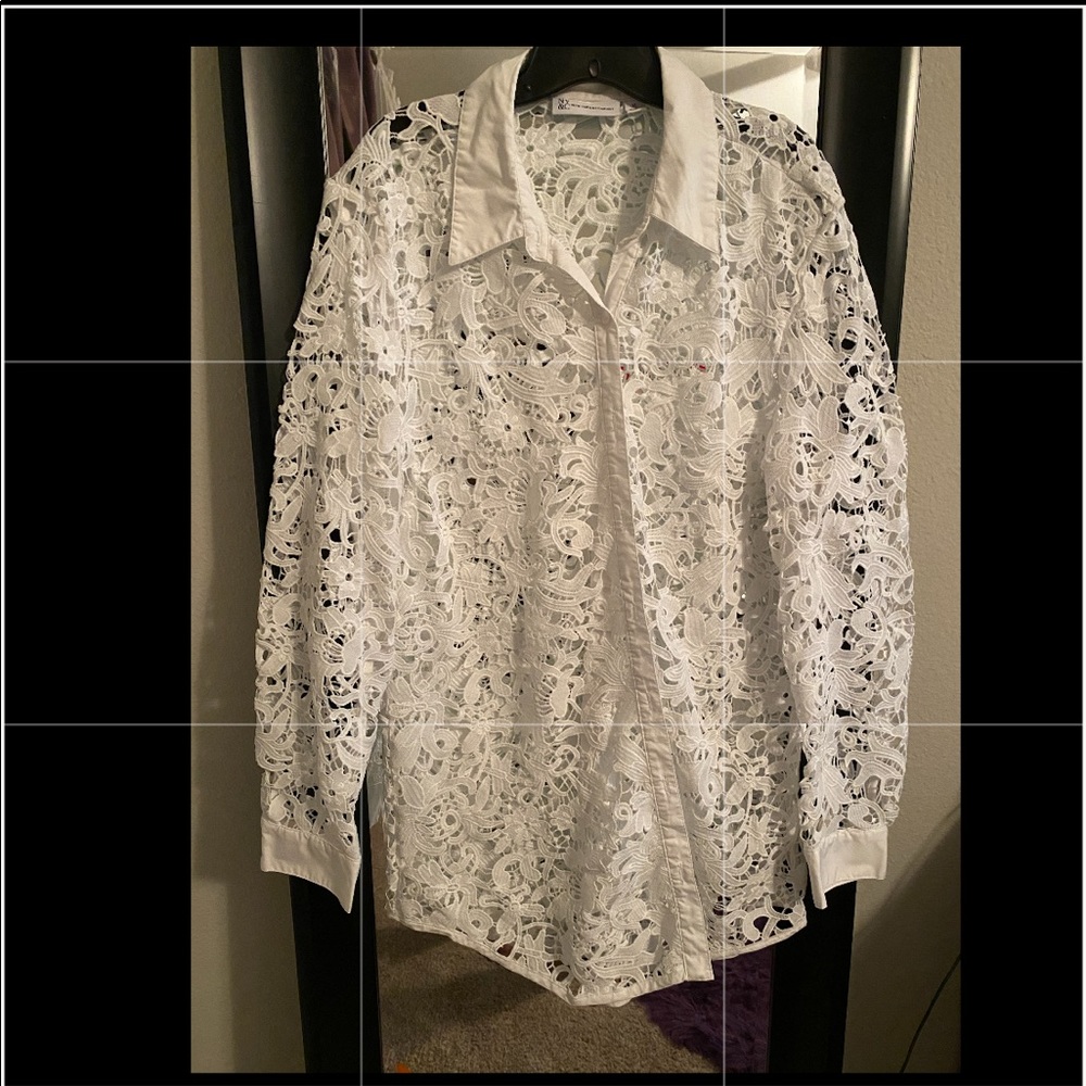 White lace top